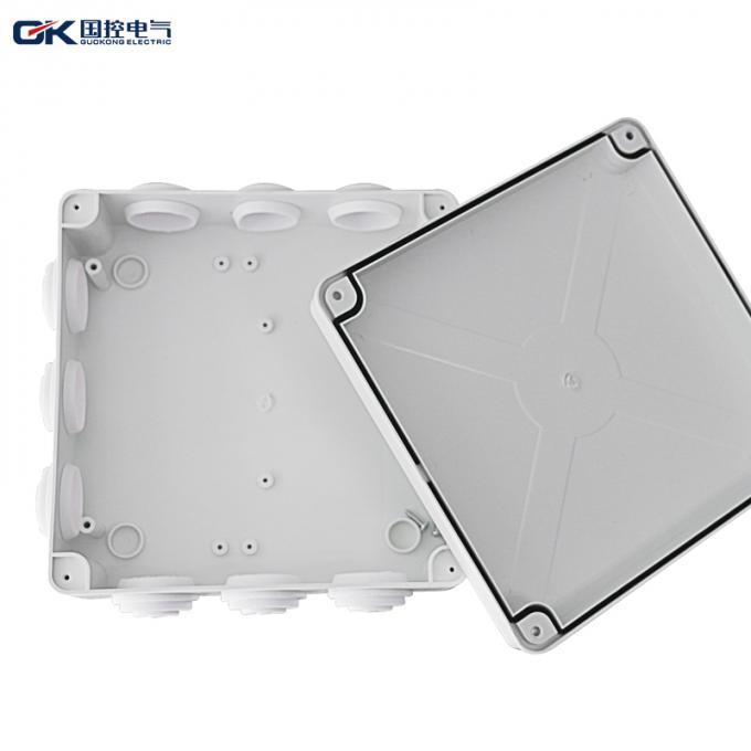 200*200*80mm Plastic Junction Box Internal Installation PVC Circular DIN For Track Components