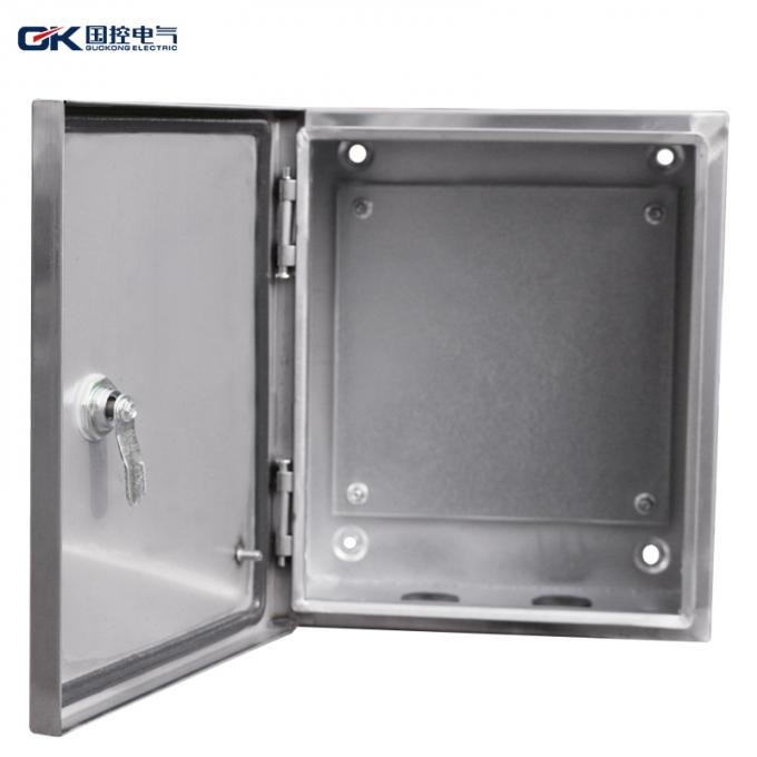 Rainproof Stainless Steel Electrical Cabinets High Precision Two Holes With Lock