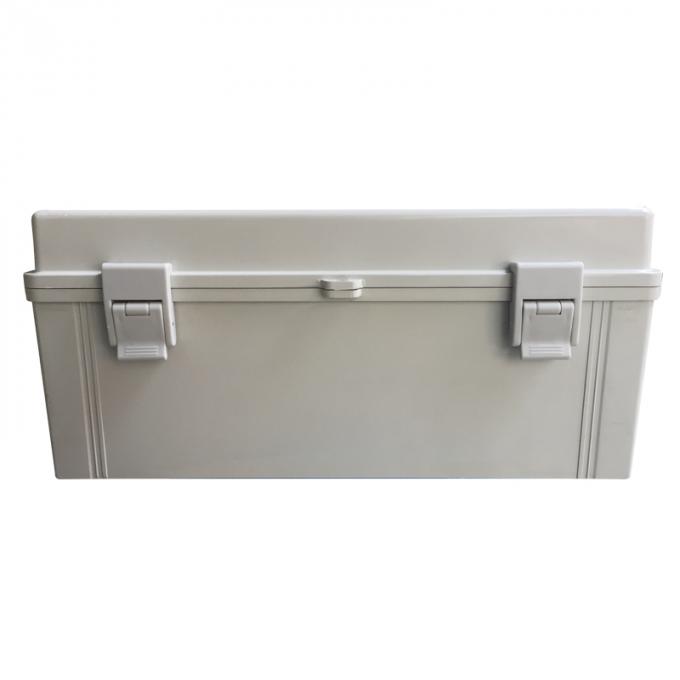 Grey White Waterproof Terminal Junction Box / Hinged Plastic Electrical Enclosures