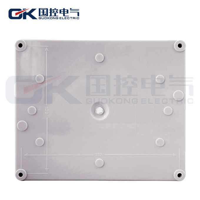 Screws White ABS Junction Box Dustproof Performance With Polycarbonate Coating